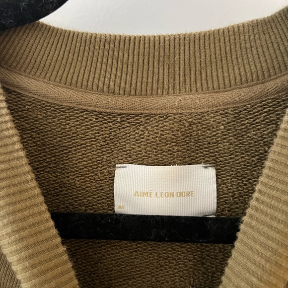 Aimé Leon Dore ALD - Heavyweight Uniform Sweatshirt - Size M - “Olive”- Like new - Picture 2 of 6